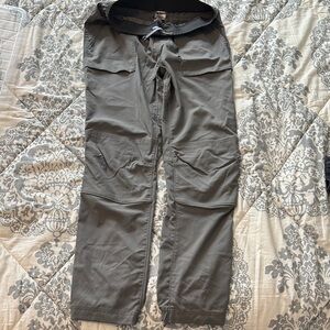REI kids  Olive Gray Cargo  hiking Pants